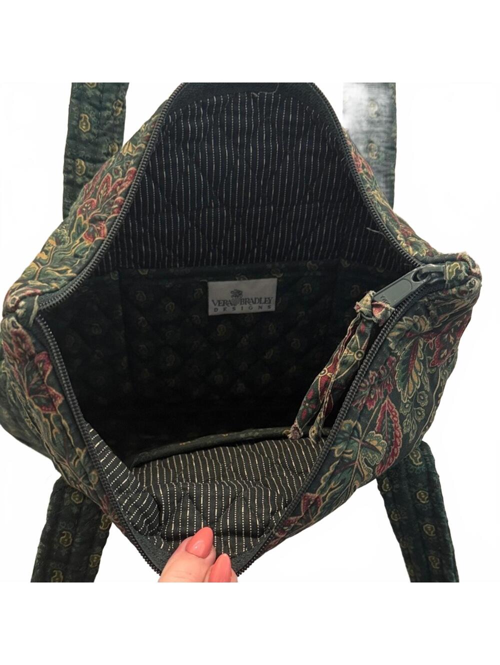 Vera Bradley Quilted Tote Bag with Paisley Pattern - Picture 5 of 9